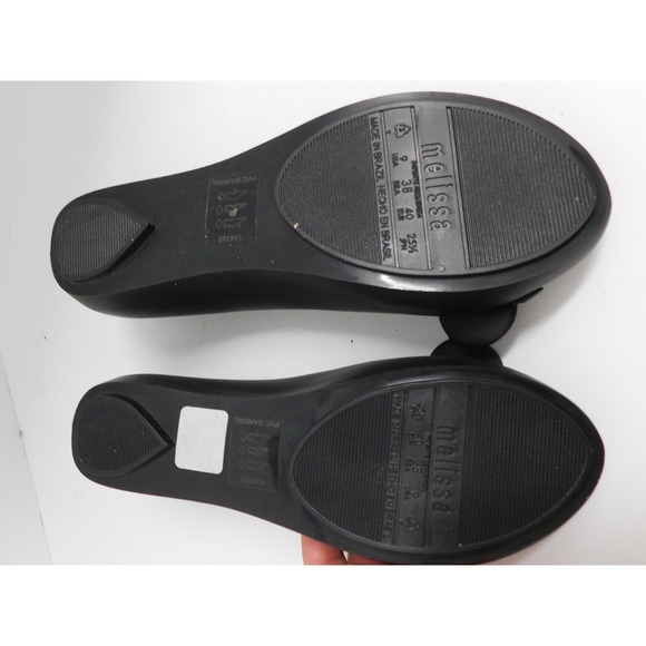 Mel Dreamed by Melissa Mickey and Minnie Mouse Black Flats-Size 9 - Picture 4 of 7